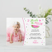 One in a Melon Verjaardag Dank u kaarten (Staand voorkant)