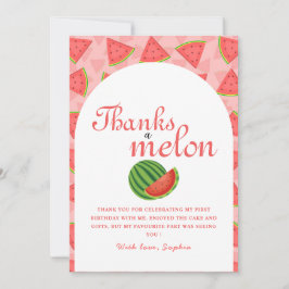One In A Melon Verjaardag Watermeloen Dank u kaart