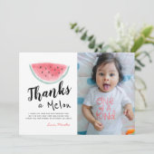 One in a Melon Verjaardagsfoto Dank u kaart (Staand voorkant)