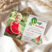 One in a Melon verjaardagsuitnodiging Kaart