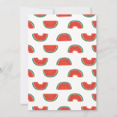 ONE in a Melon verjaardagsuitnodiging Kaart (Achterkant)