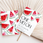 One in a Melon Verjaardagsuitnodiging | Watermeloe Kaart