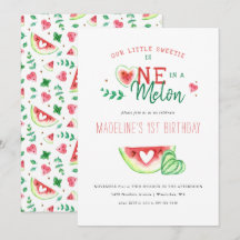 One In A Melon | Watermeloen Eerste Verjaardag