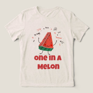 One in a Melon – Watermeloen (havermout editie) Tri-Blend Shirt