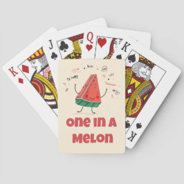 One in a Melon – Watermeloen speelkaarten ontwerp