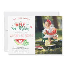 One In A Melon | Watermeloen Uitnodiging voor Eers