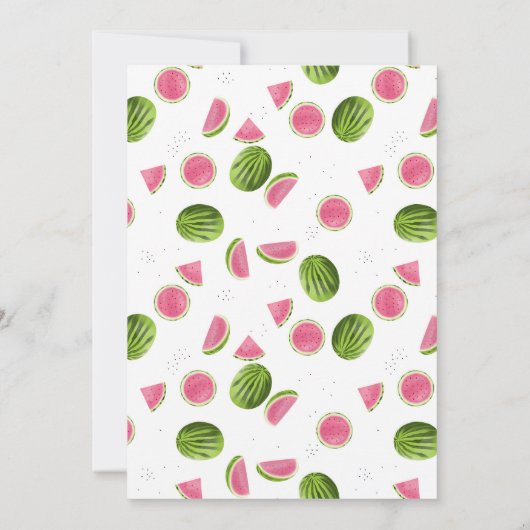One in a Melon Watermeloen Zomer Verjaardag Kaart (Achterkant)