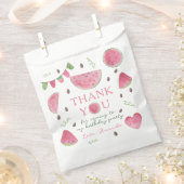 One in a Melon Watermelon Girl Verjaardag bedankt Bedankzakje (Geknipt)