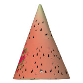 One In A Melon Watermelon Meisje's Eerste Verjaard Feesthoedjes (Rechts)