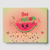 One In A Melon Watermelon Meisje's Zomerverjaardag Gastenboek (Achterkant)