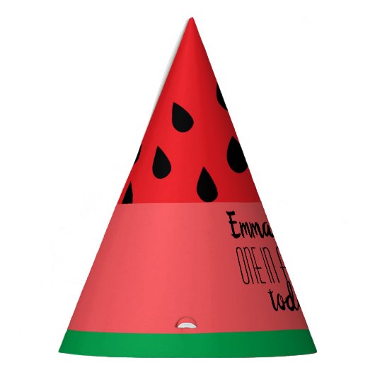 One in a Melon Watermelon Thema Verjaardag Feesthoedjes (Links)