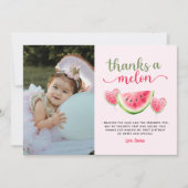One in a Melon Watermelon Verjaardag Bedankt Card Kaart (Voorkant)