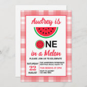 One In A Melon Watermelon Verjaardag Kaart (Voorkant / Achterkant)