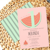 ONE IN A MELON Watermelon Verjaardagsfeest Kaart