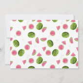 One in a Melon Watermelon Zomerfoto Verjaardag Kaart (Achterkant)