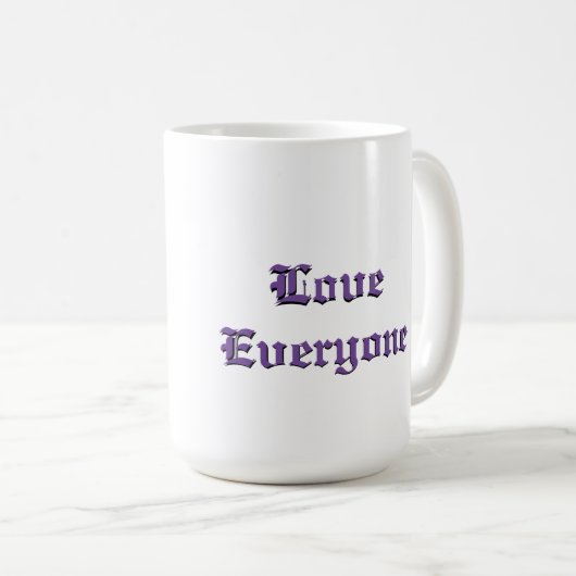 "One in All" White Mok van 15 oz (Voorkant rechts)