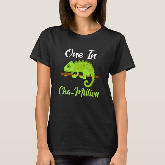 One in Cha Million Chameleon T-shirt (Voorkant)