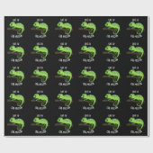 One in Cha-Million Funny Chameleon Pun Dark BG Cadeaupapier (Vlak)