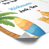 One in the Sun 1e verjaardags zomerfeest Mijlpaal Poster (Hoek)