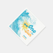 One in the Sun 🌞 1st Birthday Beach Theme Servet (Hoek)