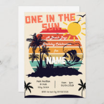 One in the Sun, a Beach Boys Birthday Invitation