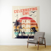One in the Sun, Beach Boys Birthday Tapestry Wandkleed (In situ)