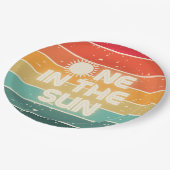 One in the Sun, Birthday Party Plate Papieren Bordje (Gekanteld)