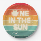 One in the Sun, Birthday Party Plate Papieren Bordje (Voorkant)