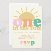 One In The Sun Invite Kaart (Voorkant / Achterkant)