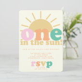One In The Sun Invite Kaart (Staand voorkant)