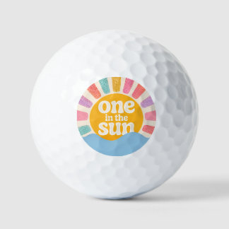 One in the Sun Verjaardagsthema Golfballen