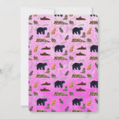 One isn’t fur-ever 1st Birthday Invitation Kaart (Achterkant)