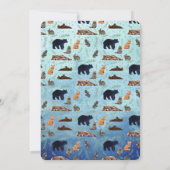 One isn’t fur-ever 1st Birthday Invitation Kaart (Achterkant)