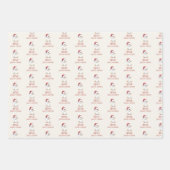 One Jolly Goose December First Birthday Inpakpapier Vel (Voorkant 3)