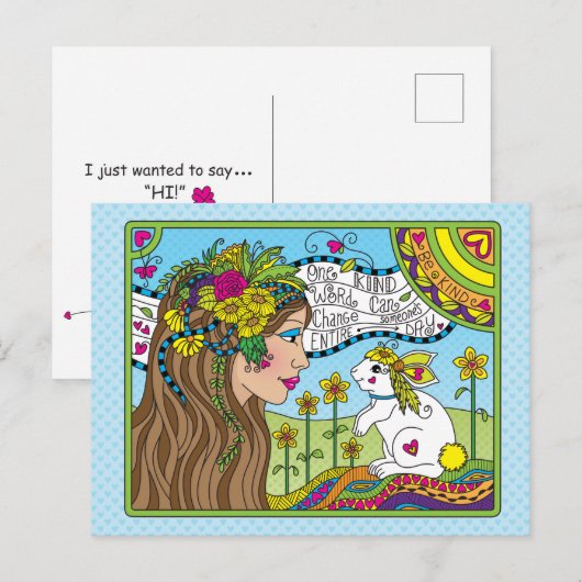 One Kind Word_ Briefkaart (Voorkant / Achterkant)