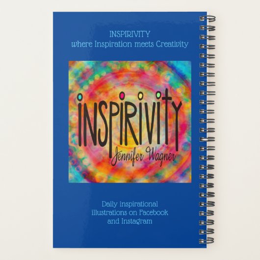  "One Kind Word" Floral en hart Planner (Achterkant)