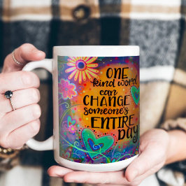 One Kind Word Fun Floral Koffiemok
