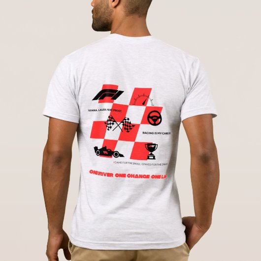 One Lap – One Legend T-shirt (Achterkant)