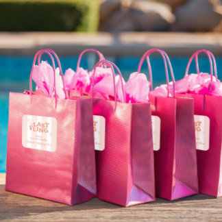 One Last Fling vrijgezellenfeestje Vierkante Sticker