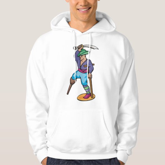 One Legged Pirate Hoodie (Voorkant)