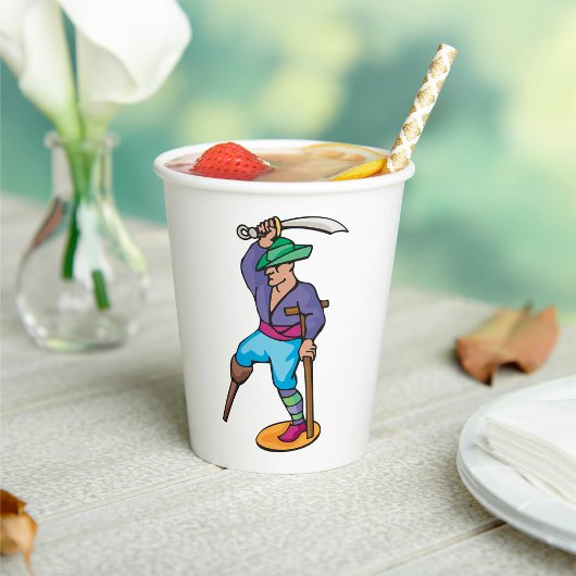 One Legged Pirate Papieren Bekers