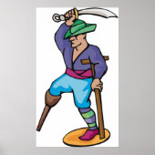 One Legged Pirate Poster (Voorkant)