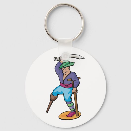 One Legged Pirate Sleutelhanger (Voorkant)