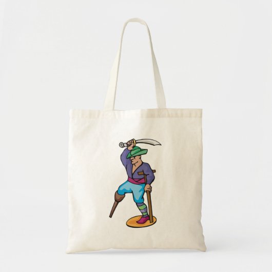 One Legged Pirate Tote Bag (Voorkant)