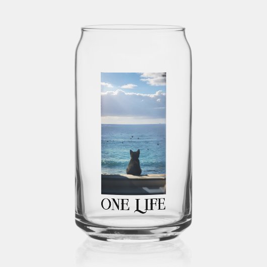 One Life Cat Blikvorm Glas (Voorkant)