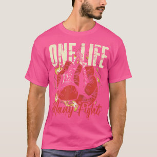 One Life Veel Gevecht Bokser Bokshandschoenen T-shirt
