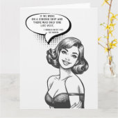 One Life Vest Grappige Retro Groeten Kaart (Gele Bloem)