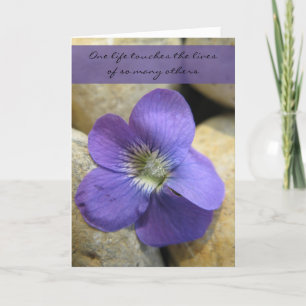 One Life Violet Sympathy Card Kaart