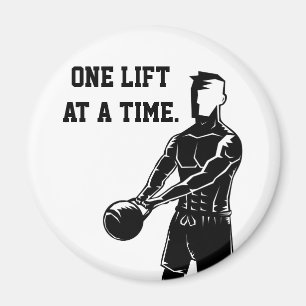 One Lift At A Time Kettlebell Workout Fitness Magneet
