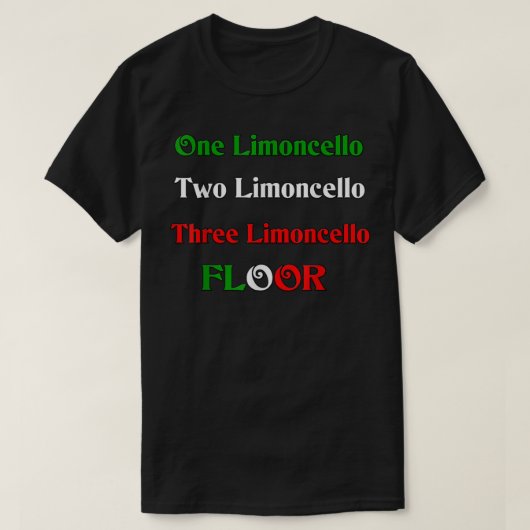 One Limoncello (Italiaanse likeur) T-shirt (Design voorkant)